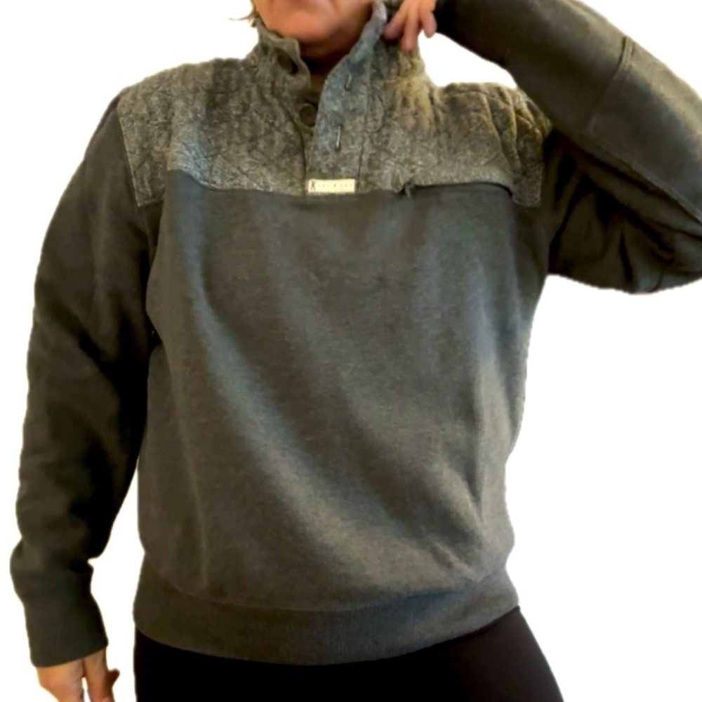Marc Ecko Long Sleeve Henley Pull Over grey  Sweatshirt men's size M